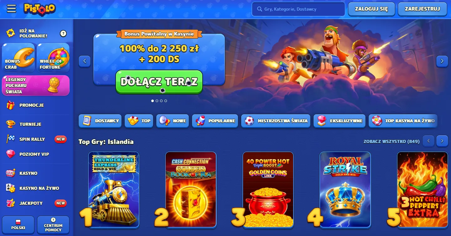 Najważniejsze informacje o Pistolo Casino